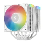 DeepCool CPU Cooler - AG620 WH ARGB V2 (29,4 dB; max, 115,32 m3/h; 4pin csatlakozó, 6 db heatpipe, 12cm, PWM, fehér) - Image 2