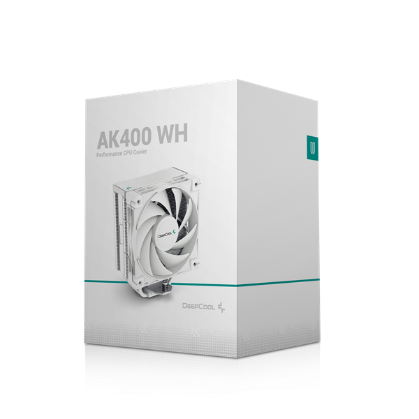 DeepCool CPU Cooler - AK400 WH (29 dB; max, 112,93 m3/h; 4pin csatlakozó, 4 db heatpipe, 12cm, PWM, fehér) - Image 10