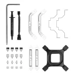 DeepCool CPU Cooler - AK500S Digital WH (28 dB; max, 117,21 m3/h; 4pin csatlakozó, 5 db heatpipe, 12cm, PWM, fehér) - Image 8