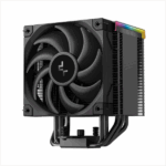 DeepCool CPU Cooler - AK500 DIGITAL PRO (28dB; max, 103,45 m3/h; 4pin csatlakozó, 5 db heatpipe, 12cm, PWM, fekete, RGB) - Image 2