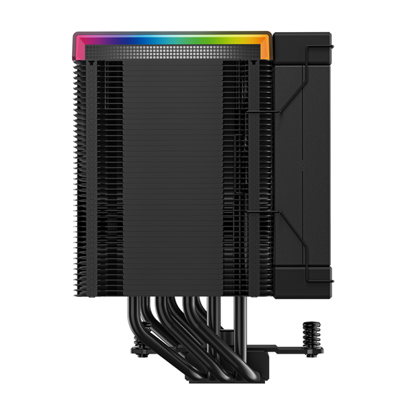 DeepCool CPU Cooler - AK500 DIGITAL PRO (28dB; max, 103,45 m3/h; 4pin csatlakozó, 5 db heatpipe, 12cm, PWM, fekete, RGB) - Image 5
