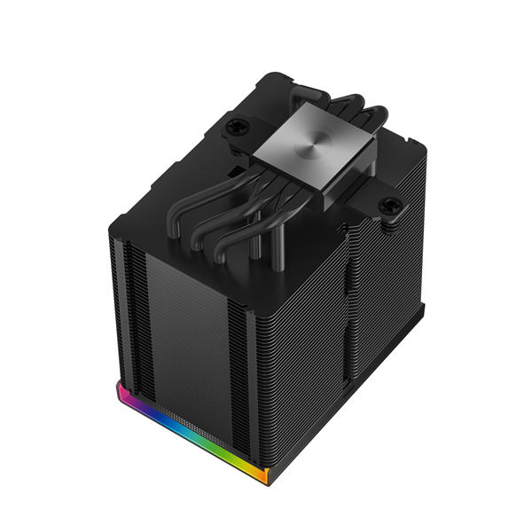 DeepCool CPU Cooler - AK500 DIGITAL PRO (28dB; max, 103,45 m3/h; 4pin csatlakozó, 5 db heatpipe, 12cm, PWM, fekete, RGB) - Image 6