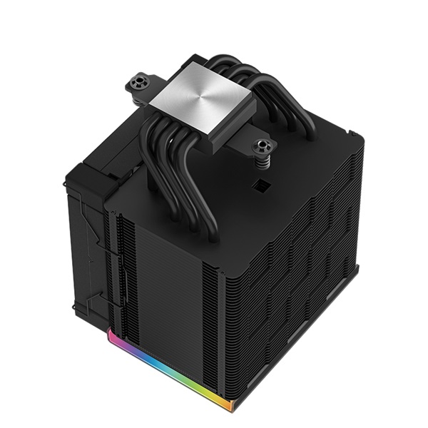 DeepCool CPU Cooler - AK500 Digital (28dB; max, 117,21 m3/h; 4pin csatlakozó, 5 db heatpipe, 12cm, PWM, fekete) - Image 5