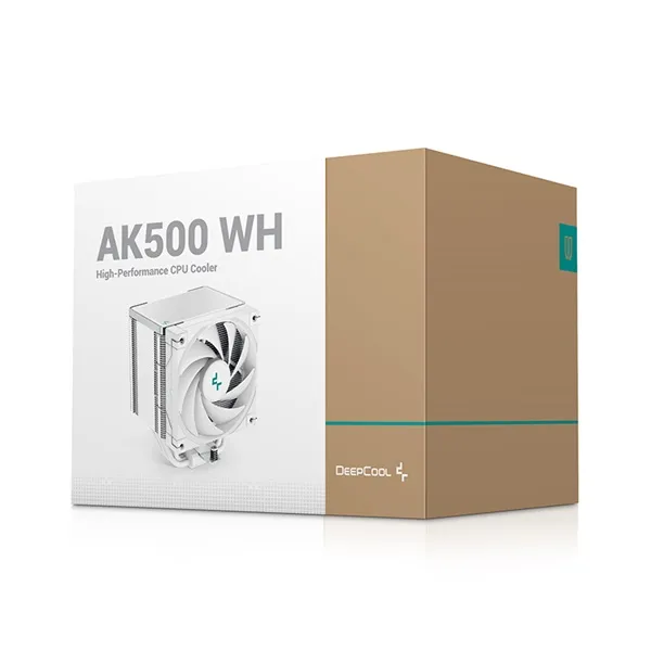 DeepCool CPU Cooler - AK500 WH (31,5 dB; max, 88,75 m3/h; 4pin csatlakozó, 5 db heatpipe, 12cm, PWM) - Image 10