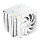 DeepCool CPU Cooler - AK620 DIGITAL PRO WH (25 dB; max, 103,45 m3/h; 4pin csatlakozó, 6 db heatpipe, 2x12cm, PWM, fehér)
