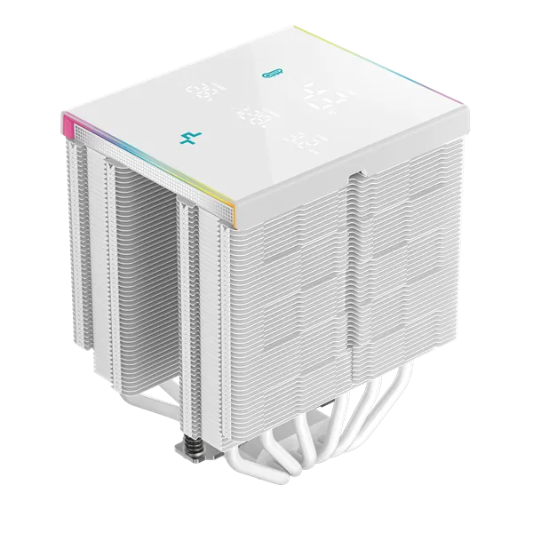 DeepCool CPU Cooler - AK620 DIGITAL PRO WH (25 dB; max, 103,45 m3/h; 4pin csatlakozó, 6 db heatpipe, 2x12cm, PWM, fehér) - Image 6