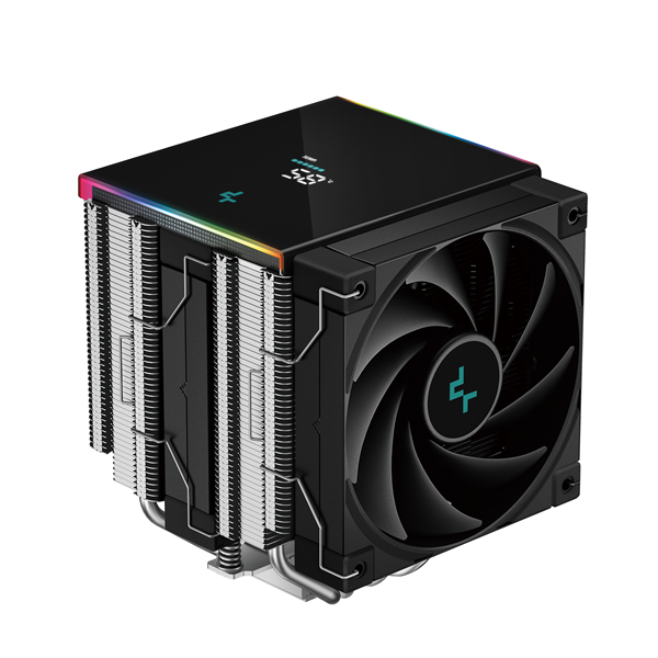 DeepCool CPU Cooler - AK620 DIGITAL SE (28 dB; max, 117,21 m3/h; 4pin csatlakozó, 6 db heatpipe, 2x12cm, PWM, RGB)