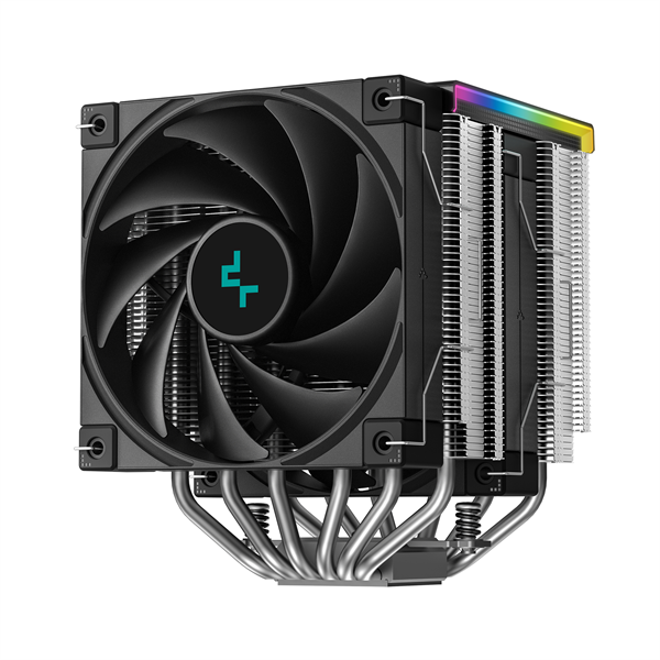 DeepCool CPU Cooler - AK620 DIGITAL SE (28 dB; max, 117,21 m3/h; 4pin csatlakozó, 6 db heatpipe, 2x12cm, PWM, RGB) - Image 2