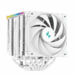 DeepCool CPU Cooler - AK620 DIGITAL SE WH (28 dB; max, 117,21 m3/h; 4pin csatlakozó, 6 db heatpipe, 2x12cm, PWM, RGB)