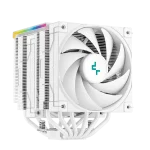 DeepCool CPU Cooler - AK620 DIGITAL SE WH (28 dB; max, 117,21 m3/h; 4pin csatlakozó, 6 db heatpipe, 2x12cm, PWM, RGB)