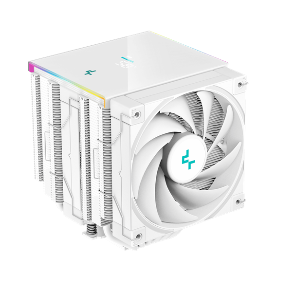 DeepCool CPU Cooler - AK620 DIGITAL SE WH (28 dB; max, 117,21 m3/h; 4pin csatlakozó, 6 db heatpipe, 2x12cm, PWM, RGB) - Image 2