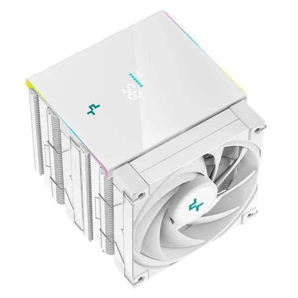 DeepCool CPU Cooler - AK620 DIGITAL SE WH (28 dB; max, 117,21 m3/h; 4pin csatlakozó, 6 db heatpipe, 2x12cm, PWM, RGB) - Image 3