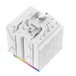 DeepCool CPU Cooler - AK620 DIGITAL SE WH (28 dB; max, 117,21 m3/h; 4pin csatlakozó, 6 db heatpipe, 2x12cm, PWM, RGB) - Image 7