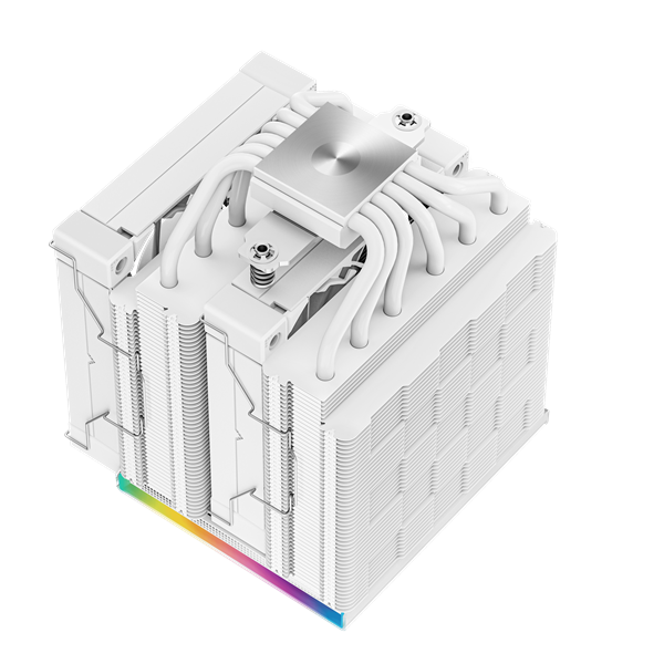 DeepCool CPU Cooler - AK620 DIGITAL SE WH (28 dB; max, 117,21 m3/h; 4pin csatlakozó, 6 db heatpipe, 2x12cm, PWM, RGB) - Image 7