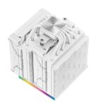 DeepCool CPU Cooler - AK620 Digital WH (28 dB; max, 117,21 m3/h; 4pin csatlakozó, 6 db heatpipe, 2x12cm, PWM, fehér) - Image 7