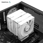 DeepCool CPU Cooler - AK620 WH (28 dB; max, 117,21 m3/h; 4pin csatlakozó, 6 db heatpipe, 2x12cm, PWM) - Image 3