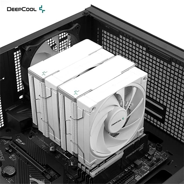 DeepCool CPU Cooler - AK620 WH (28 dB; max, 117,21 m3/h; 4pin csatlakozó, 6 db heatpipe, 2x12cm, PWM) - Image 3