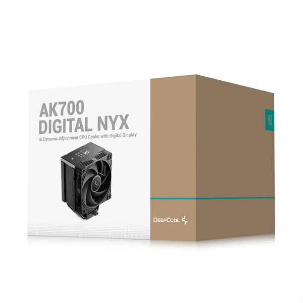 DeepCool CPU Cooler - AK700 DIGITAL NYX (28dB; max, 131,21 m3/h; 4pin csatlakozó, 7 db heatpipe, 12cm, PWM) - Image 9