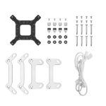 DeepCool CPU Water Cooler - LD240 WH (max 21dB; max. 122,39 m3/h; 2x12cm, LED kijelző, fehér) - Image 5