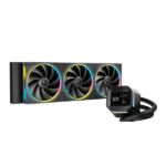 DeepCool CPU Water Cooler - LM360 (max 36,07dB; max. 122,52 m3/h; 3x12cm, LED kijelző, fekete)
