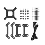 DeepCool CPU Water Cooler - LM360 (max 36,07dB; max. 122,52 m3/h; 3x12cm, LED kijelző, fekete) - Image 5