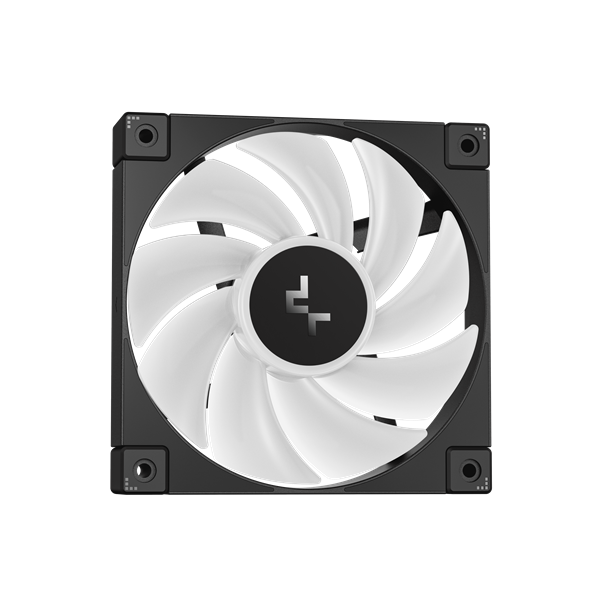 DeepCool CPU Water Cooler - LP240 (max 21dB; max. 122,39 m3/h; 2x12cm, LED kijelző, fekete) - Image 3