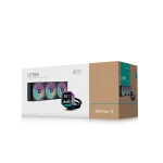 DeepCool CPU Water Cooler - LP360 (max 21dB; max. 122,39 m3/h; 3x12cm, LED kijelző, fekete) - Image 6