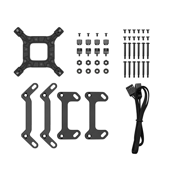 DeepCool CPU Water Cooler - LQ360 ULTRA ARGB (max 35.63dB; max. 124,72 m3/h; 3x12cm, LED kijelző, fekete) - Image 5