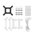 DeepCool CPU Water Cooler - LQ360 ULTRA WH ARGB (max 35.63dB; max. 124,72 m3/h; 3x12cm, LED kijelző, fehér) - Image 5