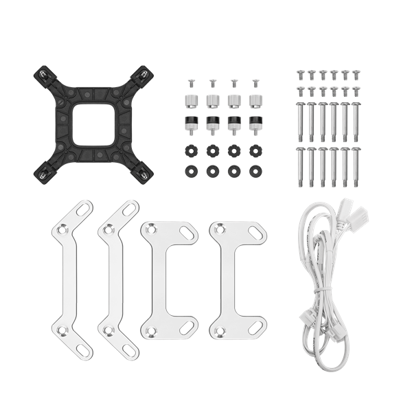 DeepCool CPU Water Cooler - LT360 WH ARGB (max 19dB; max. 145,86 m3/h; 3x12cm. fehér) - Image 5