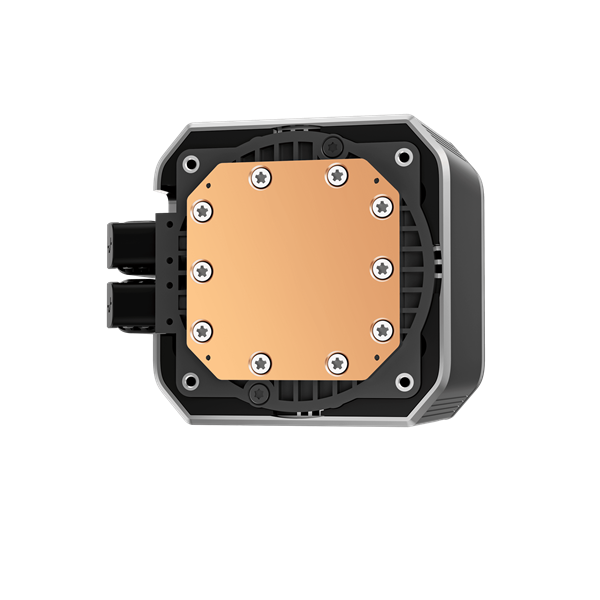 DeepCool CPU Water Cooler - MYSTIQUE 240 ARGB (max 21dB; max. 123,09 m3/h; 2x12cm, LED kijelző, fekete) - Image 2