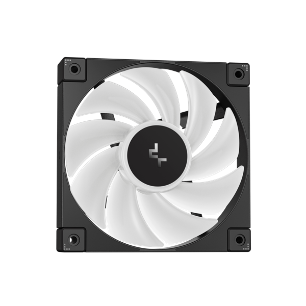 DeepCool CPU Water Cooler - MYSTIQUE 240 ARGB (max 21dB; max. 123,09 m3/h; 2x12cm, LED kijelző, fekete) - Image 3