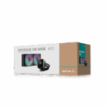 DeepCool CPU Water Cooler - MYSTIQUE 240 ARGB (max 21dB; max. 123,09 m3/h; 2x12cm, LED kijelző, fekete) - Image 6