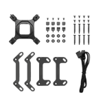DeepCool CPU Water Cooler - MYSTIQUE 240 (max 21dB; max. 123,09 m3/h; 2x12cm, LED kijelző, fekete) - Image 5