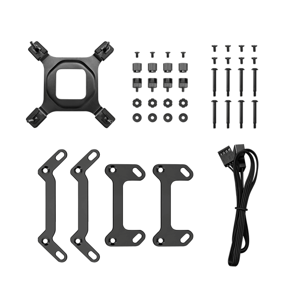 DeepCool CPU Water Cooler - MYSTIQUE 240 (max 21dB; max. 123,09 m3/h; 2x12cm, LED kijelző, fekete) - Image 5