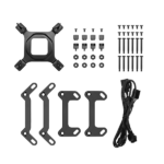 DeepCool CPU Water Cooler - MYSTIQUE 360 ARGB (max 21dB; max. 123,09 m3/h; 3x12cm, LED kijelző, fekete) - Image 5