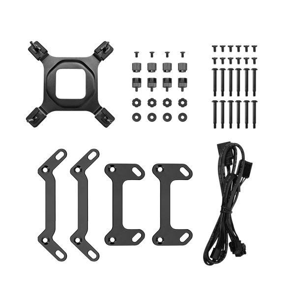 DeepCool CPU Water Cooler - MYSTIQUE 360 ARGB (max 21dB; max. 123,09 m3/h; 3x12cm, LED kijelző, fekete) - Image 5