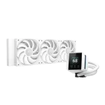 DeepCool CPU Water Cooler - MYSTIQUE 360 WH (max 21dB; max. 123,09 m3/h; 3x12cm, LED kijelző, fehér)