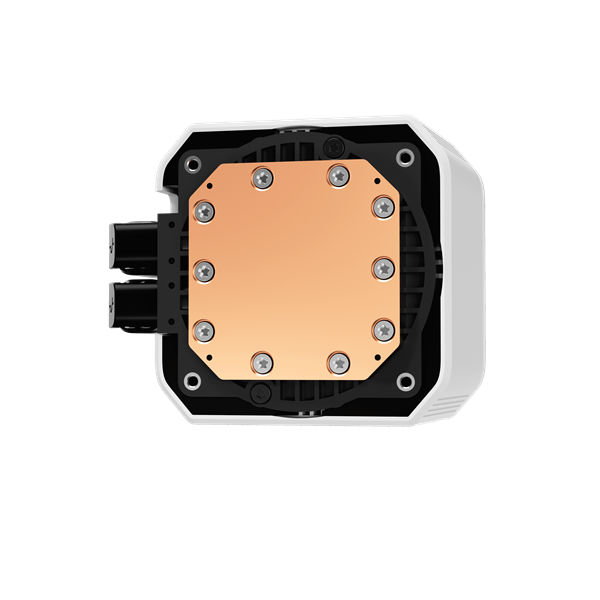 DeepCool CPU Water Cooler - MYSTIQUE 360 WH (max 21dB; max. 123,09 m3/h; 3x12cm, LED kijelző, fehér) - Image 2
