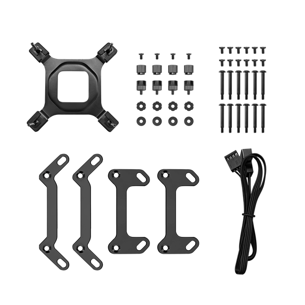 DeepCool CPU Water Cooler - MYSTIQUE 360 (max 21dB; max. 123,09 m3/h; 3x12cm, LED kijelző, fekete) - Image 5
