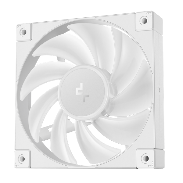 DeepCool Cooler 12cm - FD12 ARGB WH (27,6dB; max. 109,07 m3/h; 3pin csatlakozó; hydro bearing, ház hűtésre, PWM, fehér) - Image 2