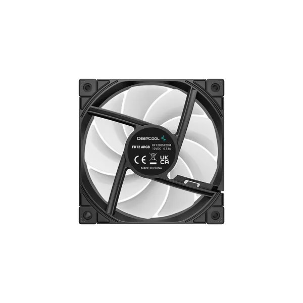 DeepCool Cooler 12cm - FD12 ARGB (27,6dB; max. 109,07 m3/h; 3pin csatlakozó; hydro bearing, ház hűtésre, PWM) - Image 5