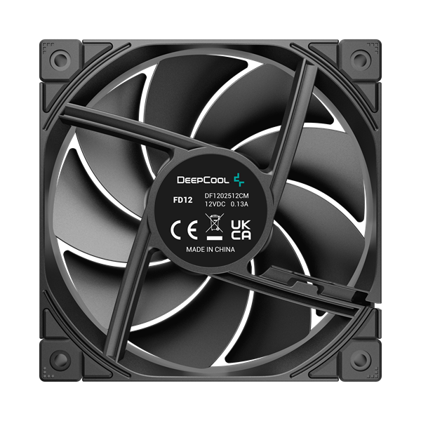 DeepCool Cooler 12cm - FD12 (27,6dB; max. 109,07 m3/h; 3pin csatlakozó; hydro bearing, ház hűtésre, PWM) - Image 3