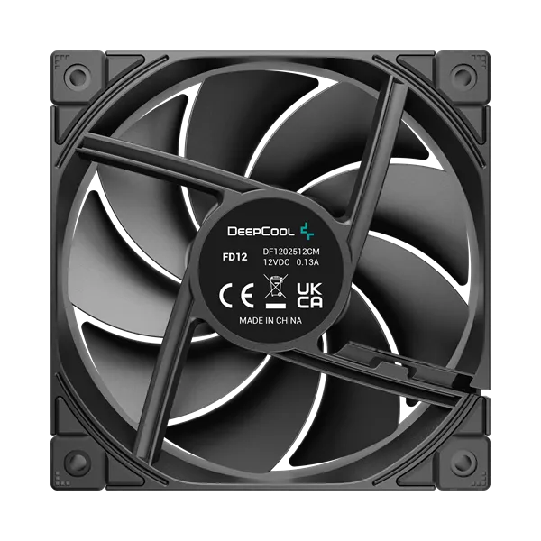 DeepCool Cooler 12cm - FD12 (27,6dB; max. 109,07 m3/h; 3pin csatlakozó; hydro bearing, ház hűtésre, PWM) - Image 3