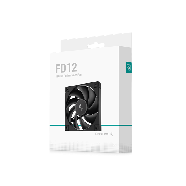 DeepCool Cooler 12cm - FD12 (27,6dB; max. 109,07 m3/h; 3pin csatlakozó; hydro bearing, ház hűtésre, PWM) - Image 6