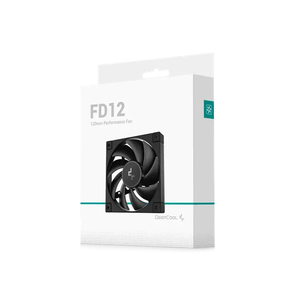 DeepCool Cooler 12cm - FD12 (27,6dB; max. 109,07 m3/h; 3pin csatlakozó; hydro bearing, ház hűtésre, PWM) - Image 6