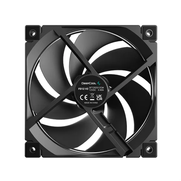 DeepCool Cooler 12cm - FD12 V2 (35,6dB; max. 135,73 m3/h; 3pin csatlakozó; hydro bearing, ház hűtésre, PWM) - Image 3