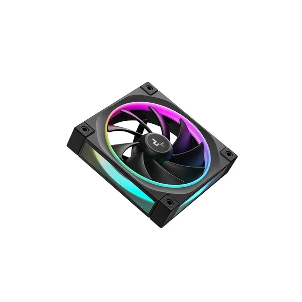 DeepCool Cooler 12cm - FL12 (32dB; max.93,44 m3/h; 12cm, 3pin csatlakozó; hydro bearing, ház hűtésre, RGB, PWM) - Image 2