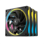 DeepCool Cooler 12cm - FL12 SE (3in1) (28.67dB; max.86,20 m3/h; 3x12cm, 3pin; hydro bearing, ház hűtésre, RGB, PWM)