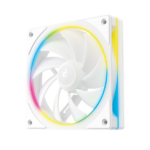 DeepCool Cooler 12cm - FL12 SE WH (3in1) (28.67dB; max.86,20 m3/h; 3x12cm, 3pin; hydro bearing, ház hűtésre, RGB, PWM) - Image 2